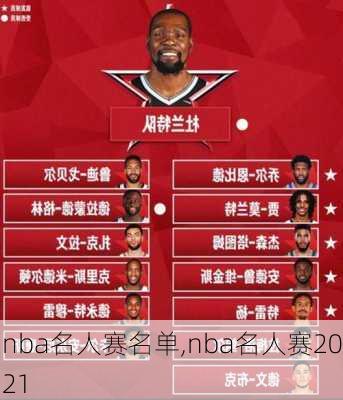 nba名人赛名单,nba名人赛2021