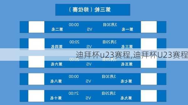 迪拜杯u23赛程,迪拜杯U23赛程