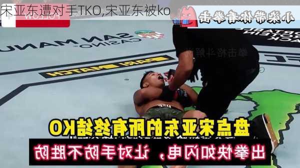 宋亚东遭对手TKO,宋亚东被ko