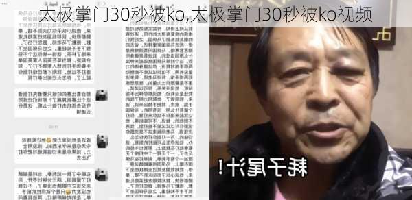 太极掌门30秒被ko,太极掌门30秒被ko视频