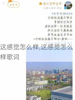 这感觉怎么样,这感觉怎么样歌词