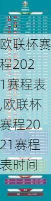 欧联杯赛程2021赛程表,欧联杯赛程2021赛程表时间