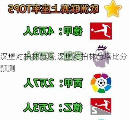 汉堡对柏林赫塔,汉堡对柏林赫塔比分预测