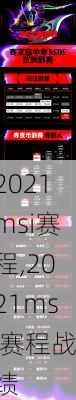 2021msi赛程,2021msi赛程战绩