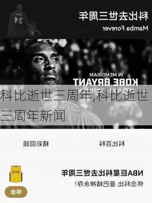 科比逝世三周年,科比逝世三周年新闻